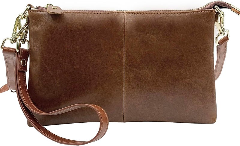 Beurlike Leather Wristlet Wallet Clutch Purses For Women Small Crossbody Phone Bags - Image 1